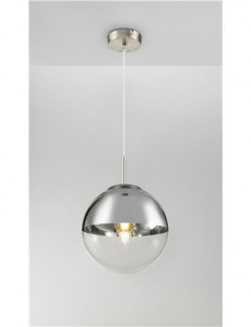 Pendul Varus 15852, 1xE27, nichel mat+transparent, IP20, Globo [11]- savelectro.ro