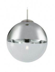 Pendul Varus 15853, 1xE27, nichel mat+transparent, IP20, Globo [10]- savelectro.ro