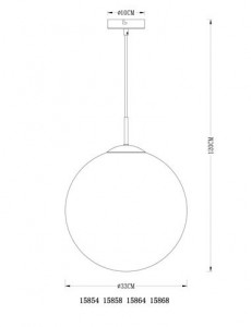 Pendul Varus 15858, 1xE27, auriu mat+transparent, IP20, Globo [5]- savelectro.ro