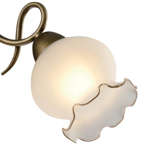 Plafoniera Columbine KL103010, 3xE27, bronz+alba, IP20, Klausen [5]- savelectro.ro