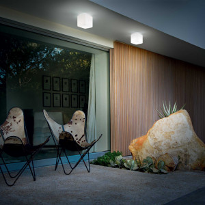 Plafoniera de exterior LUNA PL1 D11, alb, 1 bec, dulie G9, 213200, Ideal Lux [2]- savelectro.ro