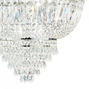 Plafoniera Dubai 207155, 2xE14, crom+transparenta, IP20, Ideal Lux [2]- savelectro.ro