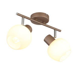 Plafoniera Eileen 2xE27, IP20, cafenie mat, Globo Lighting [2]- savelectro.ro