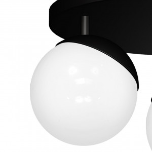 Plafoniera Globe KL100027, 3xE14, alba+neagra, IP20, Klausen [2]- savelectro.ro