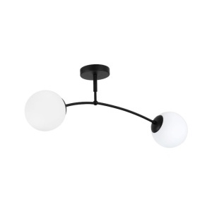 Plafoniere, Plafoniera interior Sefora, 2xE27, neagra, Klausen - savelectro.ro