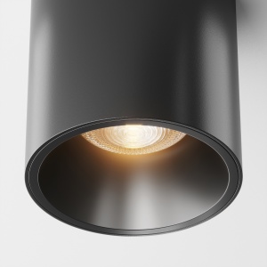 Plafoniera LED Alfa C064CL-L12B3K-D, dimabila, 12W, 840lm, lumina calda, IP20, neagra, Maytoni [2]- savelectro.ro