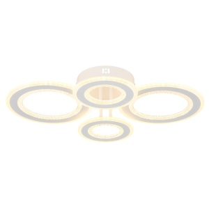 Plafoniere LED, Plafoniera LED Anthony 54W, 5500 lm, lumina calda/neutra/rece, cristale, alba, Globo Lighting - savelectro.ro