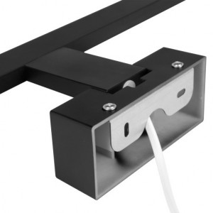 Plafoniera LED pentru baie Besta Masterled, 8W, 400 mm, lumina naturala(4000 K), neagra, IP44,