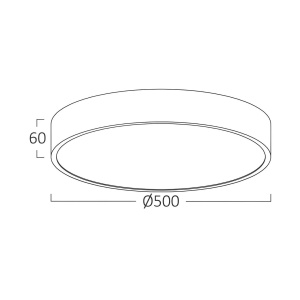 Plafoniera LED Blade 50W, 4800 lm, lumina calda/neutra/rece, IP20, neagra, Braytron [4]- savelectro.ro
