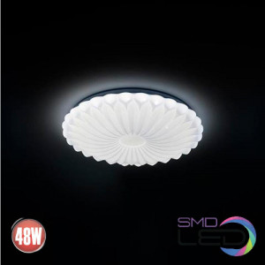 Plafoniera LED Discovery, 48W, 3600lm, lumina rece, alba, IP20, Horoz Electric [2]- savelectro.ro