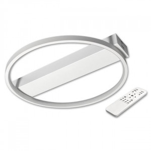 Corpuri de iluminat, Plafoniera LED Galaxis Taurus 3847-LVT, rotunda, cu telecomanda, 33W, 110lm, lumina calda+neutra+rece, IP20, alba, Masterled - savelectro.ro