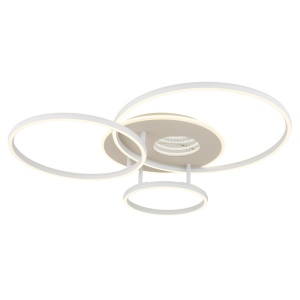 Plafoniera LED Invertina 40W, lumina calda/neutra/rece, 1800 lm, telecomanda, IP20, nisipie, Globo Lighting [3]- savelectro.ro