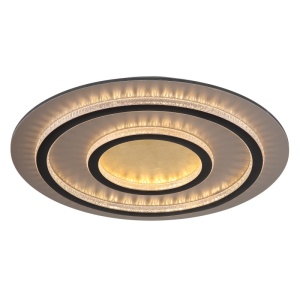 Plafoniere LED, Plafoniera LED Jayden 48042-60G 24W, lumina calda/neutra/rece, 3300 lm, IP20, negru mat, Globo Lighting - savelectro.ro