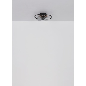 Plafoniera LED Karen, cu ventilator, 24W, 490 lm, lumina calda/neutra/rece, IP20, negru mat, Globo Lighting [9]- savelectro.ro