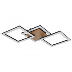 Plafoniera LED Kerry 67280-30, 30W, 3400lm, lumina calda, IP20, maro, Globo Lighting [2]- savelectro.ro