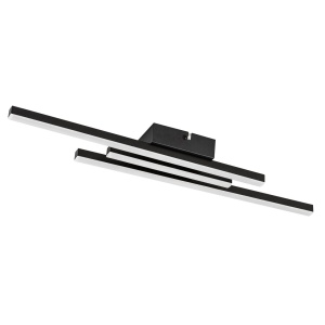 Plafoniera LED Lirien, 18W, 1490 lm, lumina calda (3000 K), IP20, neagra, Rabalux
