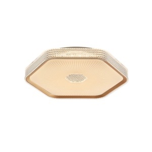 Plafoniere LED, Plafoniera LED Mozaik, 24W, 1550 lm, lumina calda/neutra/rece, IP20, alba+aurie, Klausen - savelectro.ro
