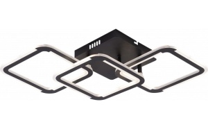 Plafoniera LED Optonica, Patrata, 45W, 4020lm, Lumina Calda/Neutra/Rece, Dimabila, Neagra [1]- savelectro.ro