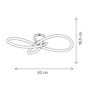 Plafoniera LED Smart Fiora, 49W, lumina calda/neutra/rece, alba, Klausen [5]- savelectro.ro