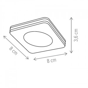 Plafoniera LED Vito KL151018, 7W, 330lm, lumina calda, IP20, alba, Klausen [3]- savelectro.ro