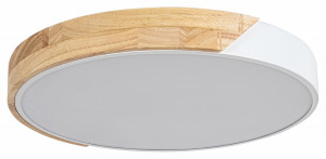 Plafoniera Maple LED, metal, lemn, alb mat, 1760 lm, lumina calda (3000K), 3527, Rabalux [1]- savelectro.ro