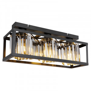 Plafoniera Mathilde 15697-3D, 3xE27, fumurie+neagra, IP20, Globo Lighting [1]- savelectro.ro