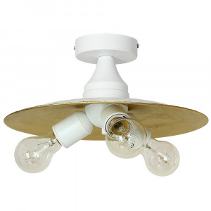 Plafoniera Tripper KL6474, 3xE27, alba+aurie, IP20, Klausen [1]- savelectro.ro