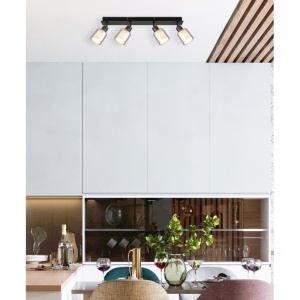 Plafoniera Villegas, 4xE14, IP20, negru mat+crom, Globo Lighting [9]- savelectro.ro