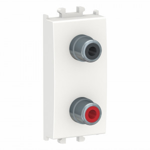 Priza audio dubla, 1 modul, alba, Schneider Easy Styl