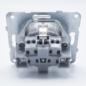 Priza simpla cu impamantare, 16A, IP20, Argintiu, Panasonic Arkedia Slim \ Karre Plus