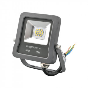 Proiector led 10W SMD, 800lm, IP65, lumina rece 6500K, Gri, Braytron