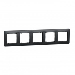 Prize si intrerupatoare, Rama 5 module IP 20, Antracit, Schneider Sedna Design - savelectro.ro