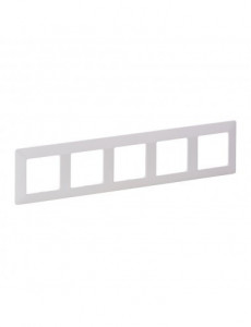 Prize si intrerupatoare, Rama 5 module, IP20, alba, Legrand Valena Life - savelectro.ro