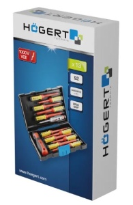 Set 13 Surubelnite Testere de Tensiune, Izolate 1000V, Hogert Technik [4]- savelectro.ro