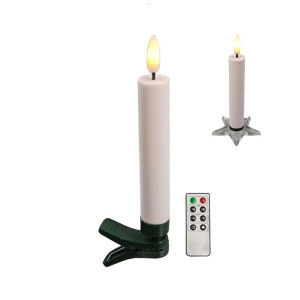 Veioze, Set 5 lumanari LED, 0.06W, lumina calda (2500 K), telecomanda, albe, Klausen - savelectro.ro
