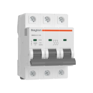 Siguranta automata 3P, 10A, curba de declansare C, capacitate de rupere 6kA, Braytron [2]- savelectro.ro