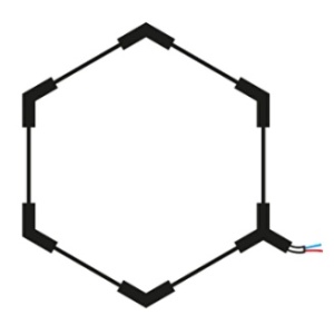 Sistem LED hexagonal decorativ 1HEX 42W, lumina rece (6000 K), 5040 lm, Optonica [2]- savelectro.ro