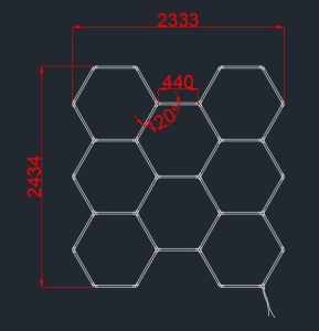 Sistem LED Honeycomb 280W, lumina rece (6000 K), 33600 lm, Optonica [3]- savelectro.ro
