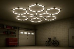 Sistem LED Honeycomb 306W, 6 hexagoane, lumina rece (6000 K), 36720 lm, Optonica