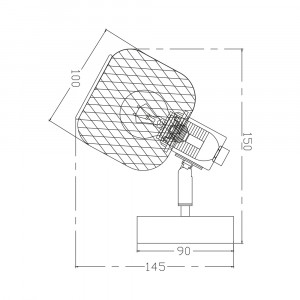 Spot BV03-00010, 1xE14, negru+lemn, IP20, Braytron [4]- savelectro.ro