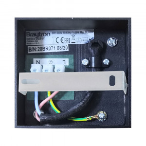 Spot Gama patrat, 1 bec, dulie GU10, negru, Braytron [3]- savelectro.ro