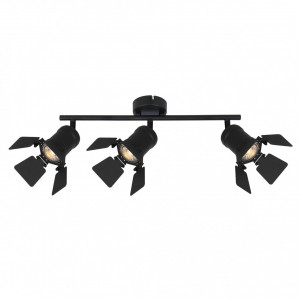 Spot Hook KL163018, orientabil, 3xGU10, negru, IP20, Klausen [1]- savelectro.ro