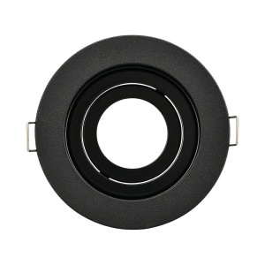 Spot incastrat rotund, metal, negru, IP20, Braytron [4]- savelectro.ro