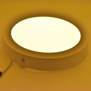 Aplica LED SMD rotunda 18W, 1360 lm, IP20, lumina calda (3000K), Ø220mm, alb, Braytron
