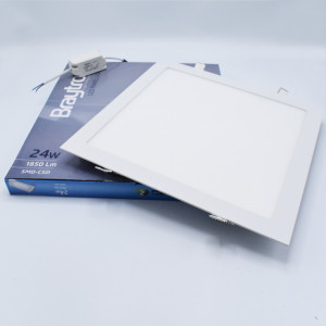 Spot led patrat, 24W, 1850 lm, lumina naturala (4200K), 300x300 mm, alb, Braytron