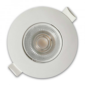 Spoturi LED, Spot LED 4.9W Incastrat, Rotund, Orientabil, Klausen, 480lm, Lumina Neutra (4000K), Alb - savelectro.ro