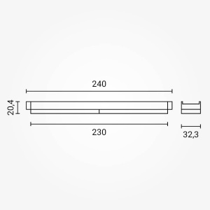 Spot LED 5492-OP, sina magnetica mini MM30, 10W, 520 lm, liniar, lumina neutra (4000 K), IP20, negru, Optonica [3]- savelectro.ro