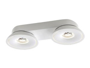 Spoturi LED, Spot LED aplicat COB Bridgelux 2x15W, 3000 lm, lumina calda/neutra/rece, IP20, alb, Optonica - savelectro.ro