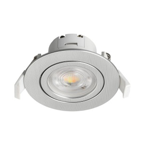 Spot LED incastrat 7W, 750lm, lumina calda/neutra/rece, IP20, argintiu, Braytron [5]- savelectro.ro