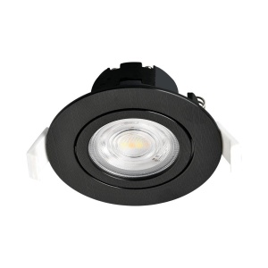 Spoturi, Spot LED incastrat 7W, 750lm, lumina calda/neutra/rece, IP20, negru, Braytron - savelectro.ro